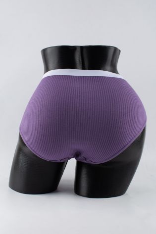 Слипы в рубчик с белым поясом - фото 3