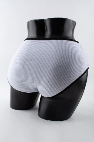 Слипы в рубчик с черной полоской - фото 3