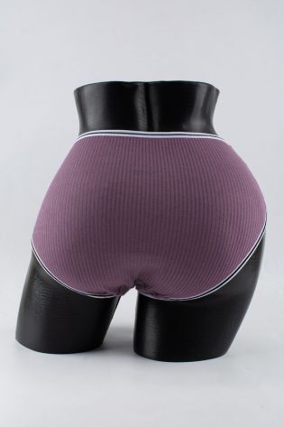 Слипы в рубчик с белым поясом и черной полоской  - фото 3