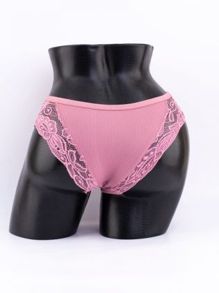 Слипы в рубчик с кружевом №1 - фото 3