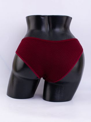 Слипы вафельные с кружевной вставкой - фото 3