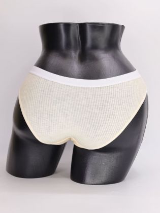 Слипы в рубчик с белым поясом - фото 3