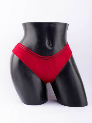 Слипы в рубчик с прозрачным поясом  - фото 1