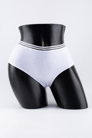 Слипы в рубчик с прозрачным поясом - фото 1