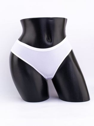 Слипы в рубчик с кружевом №1 - фото 1