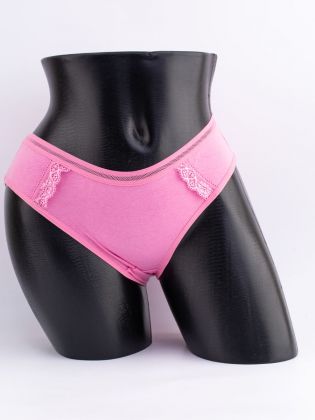 Слипы с кружевом и сеточным поясом - фото 1