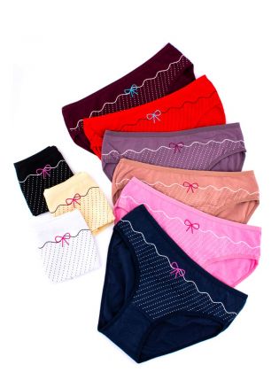 Слипы в горошек с принтом "бантик" - фото 2