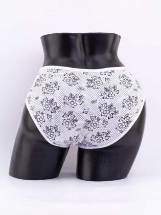 Слипы в горошек с цветочным принтом - фото 3