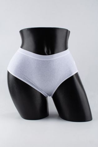 Слипы в рубчик с белым поясом - фото 1