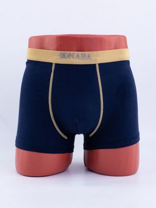 Однотонные мужские боксеры с логотипом "Donara" - фото 1