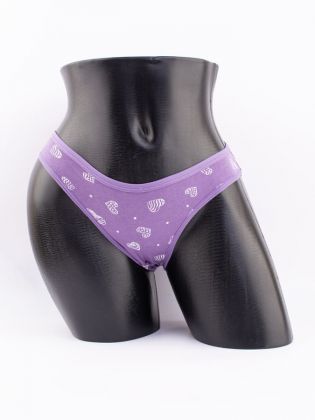 Слипы принтом "сердечки" - фото 1