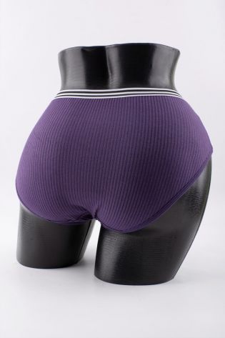 Слипы в рубчик с двумя черными полосками - фото 3